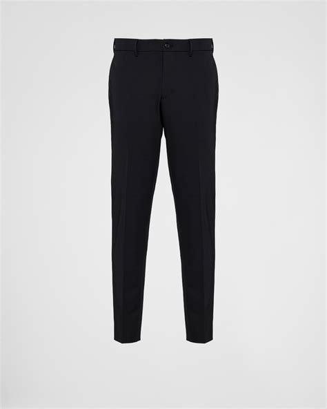 prada pants velcro|Black Techno Stretch Pants .